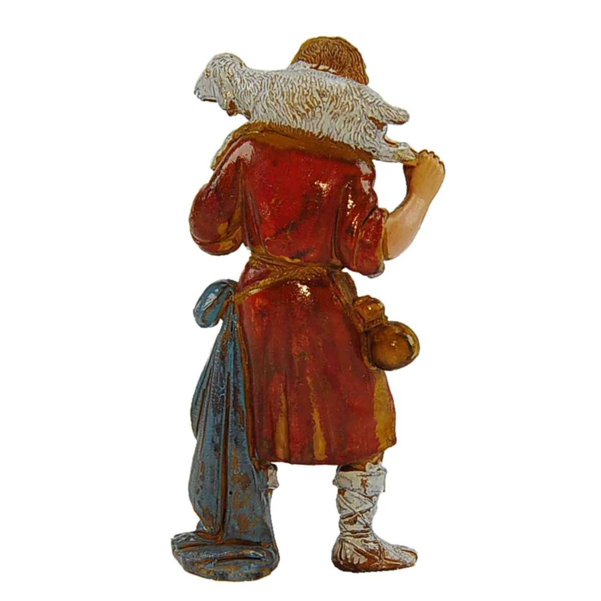 Statua cm.8 Pastore con Pecora in Spalla |Moranduzzo