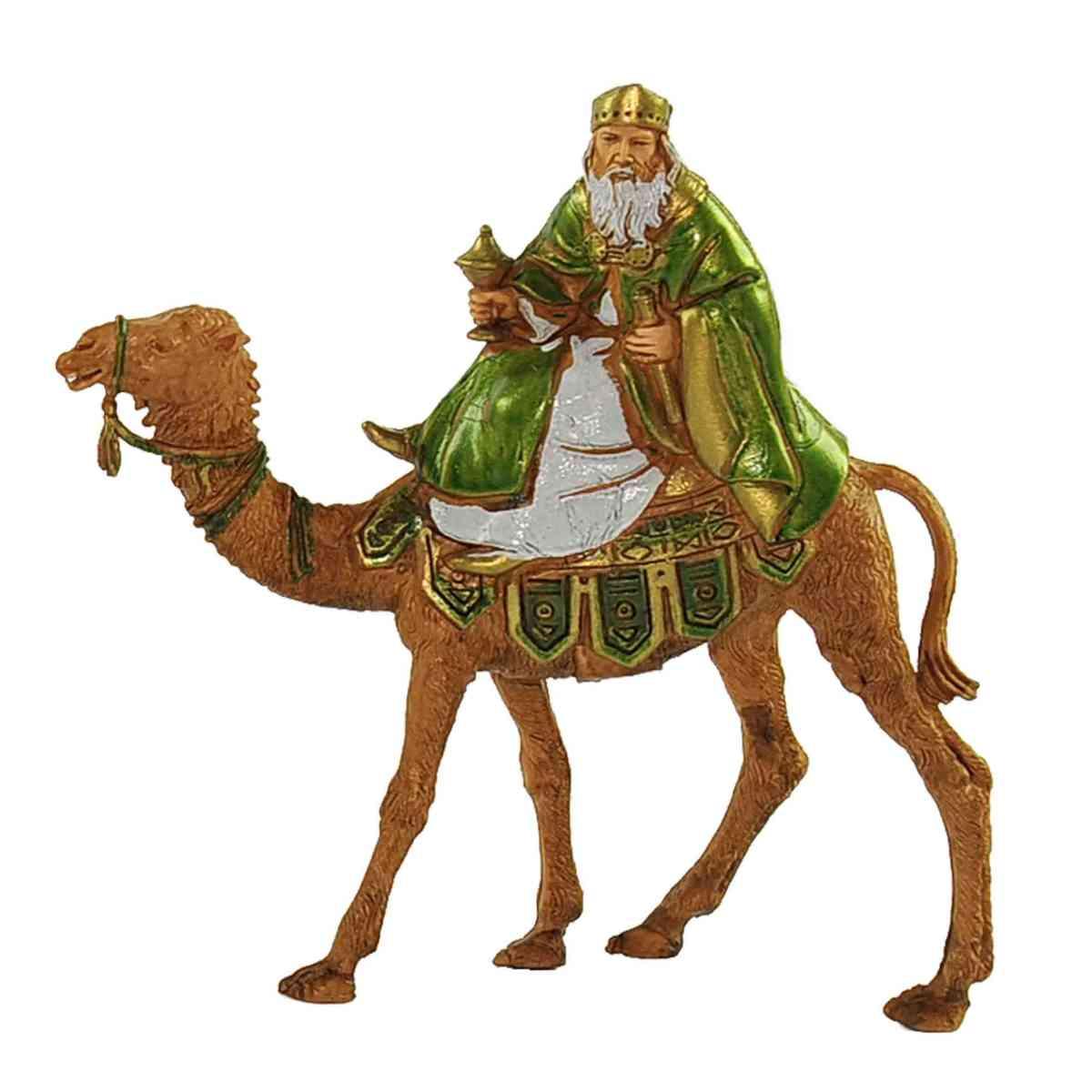 Statua cm.8 Re Magi con Cammelli Set pz.3 |Moranduzzo