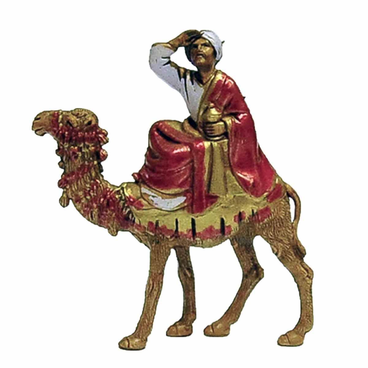 Statua presepe 6 cm re magi con cammelli