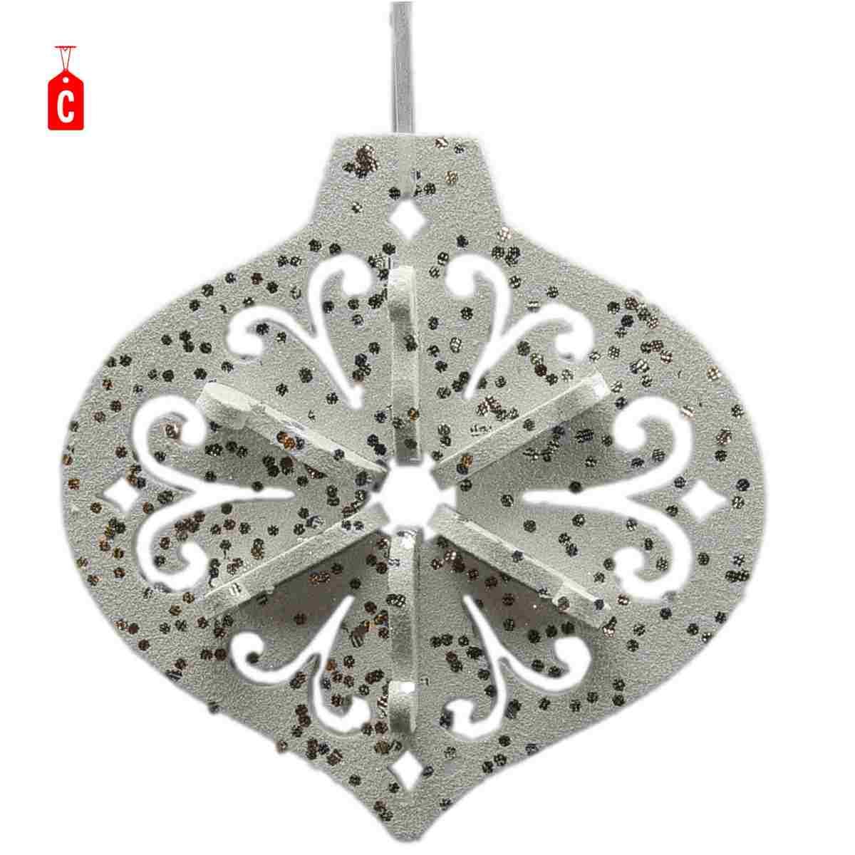 Decorazione Natalizia Stella Fiocco Neve Sfera 3D in Eva |M2 Store