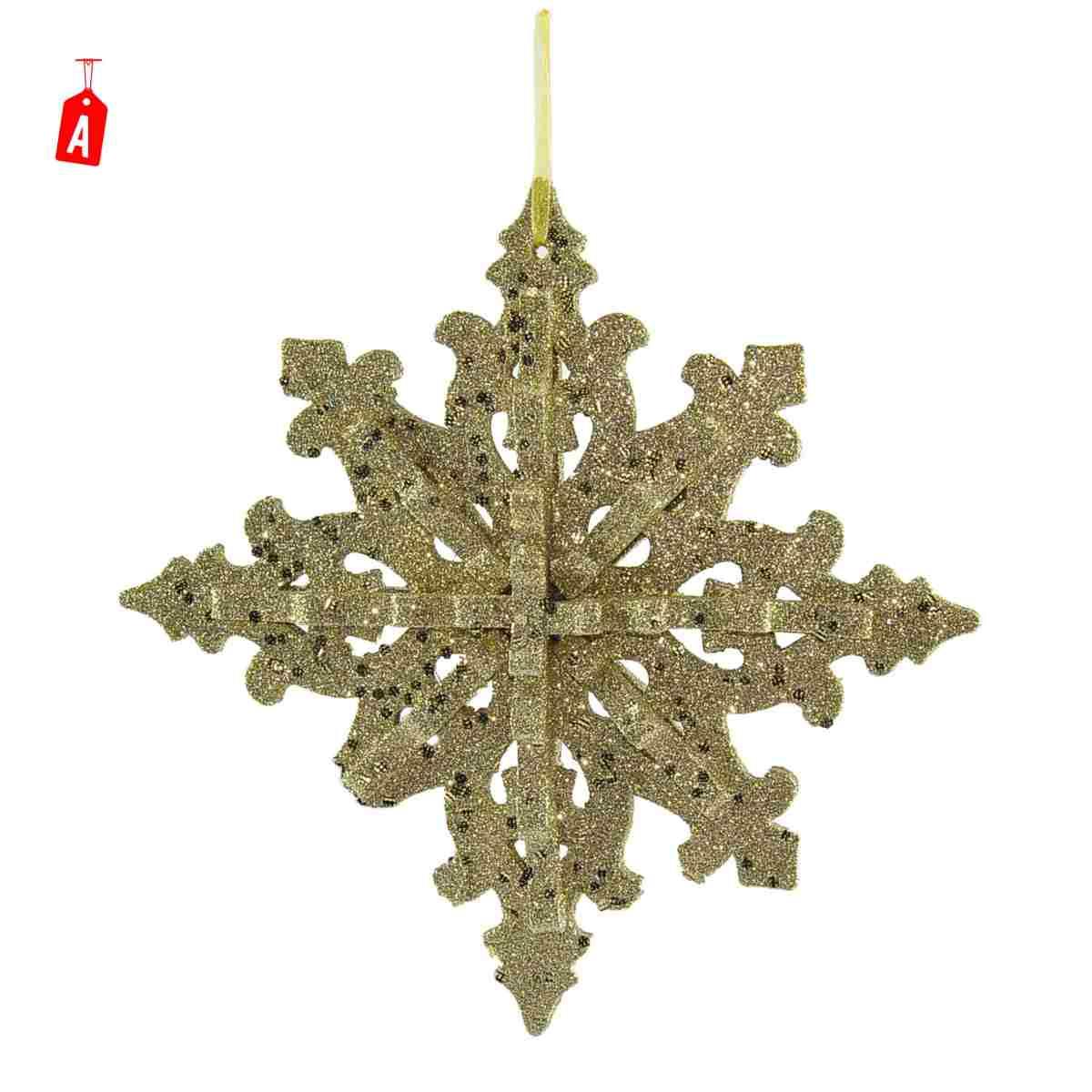 Decorazione Natalizia Stella Fiocco Neve Sfera 3D in Eva |M2 Store