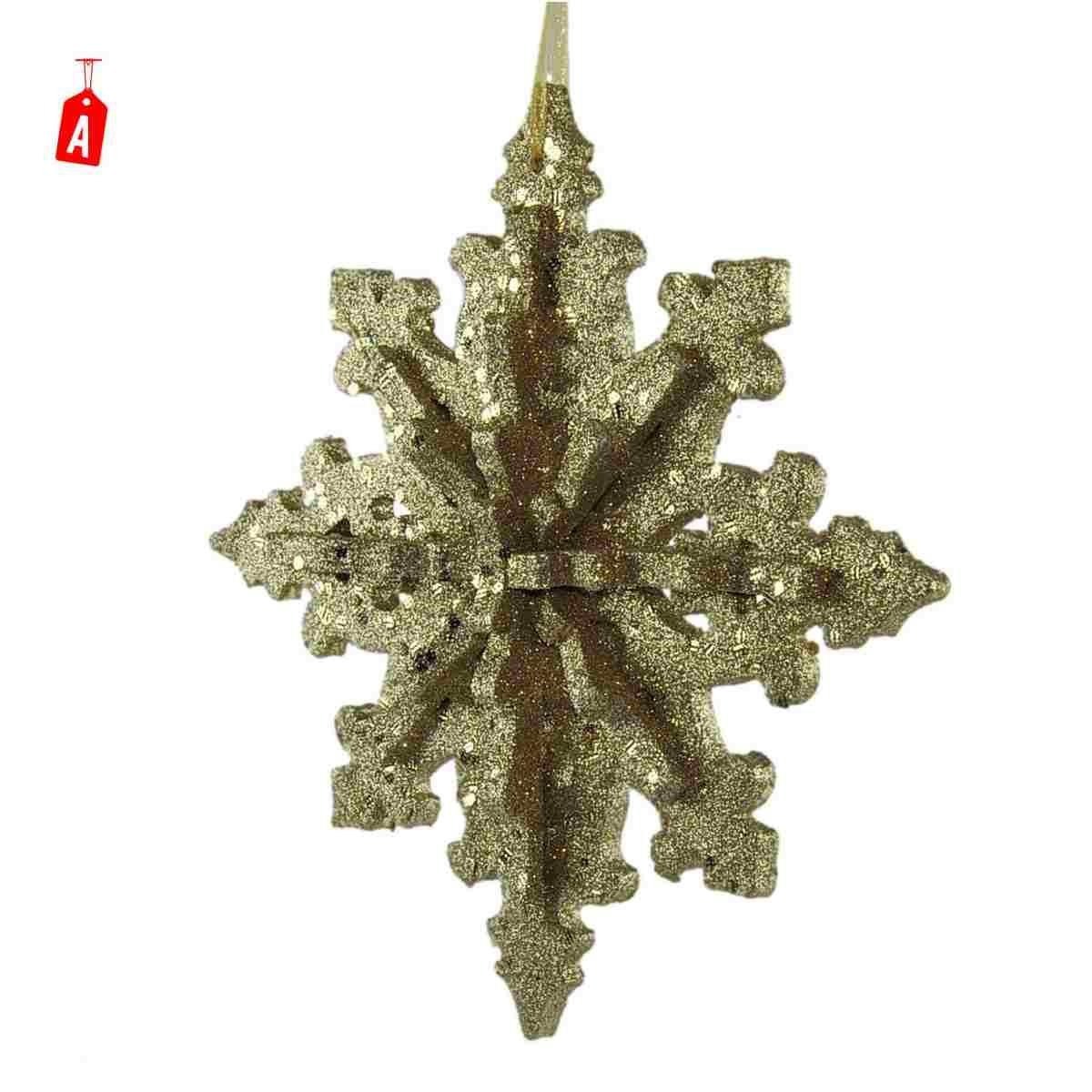 Decorazione Natalizia Stella Fiocco Neve Sfera 3D in Eva |M2 Store