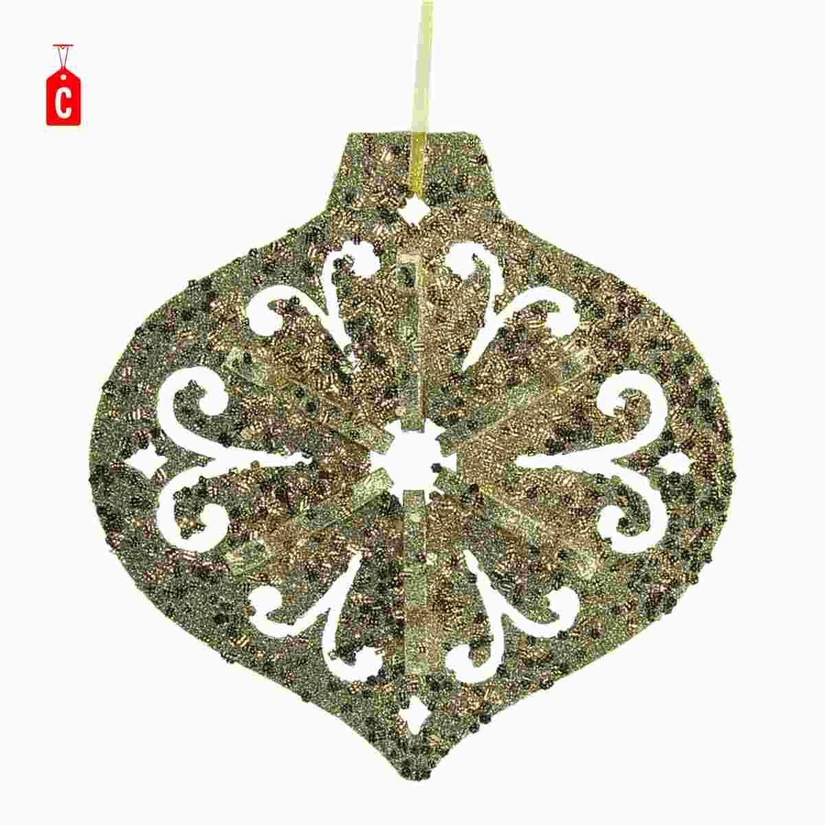 Decorazione Natalizia Stella Fiocco Neve Sfera 3D in Eva |M2 Store