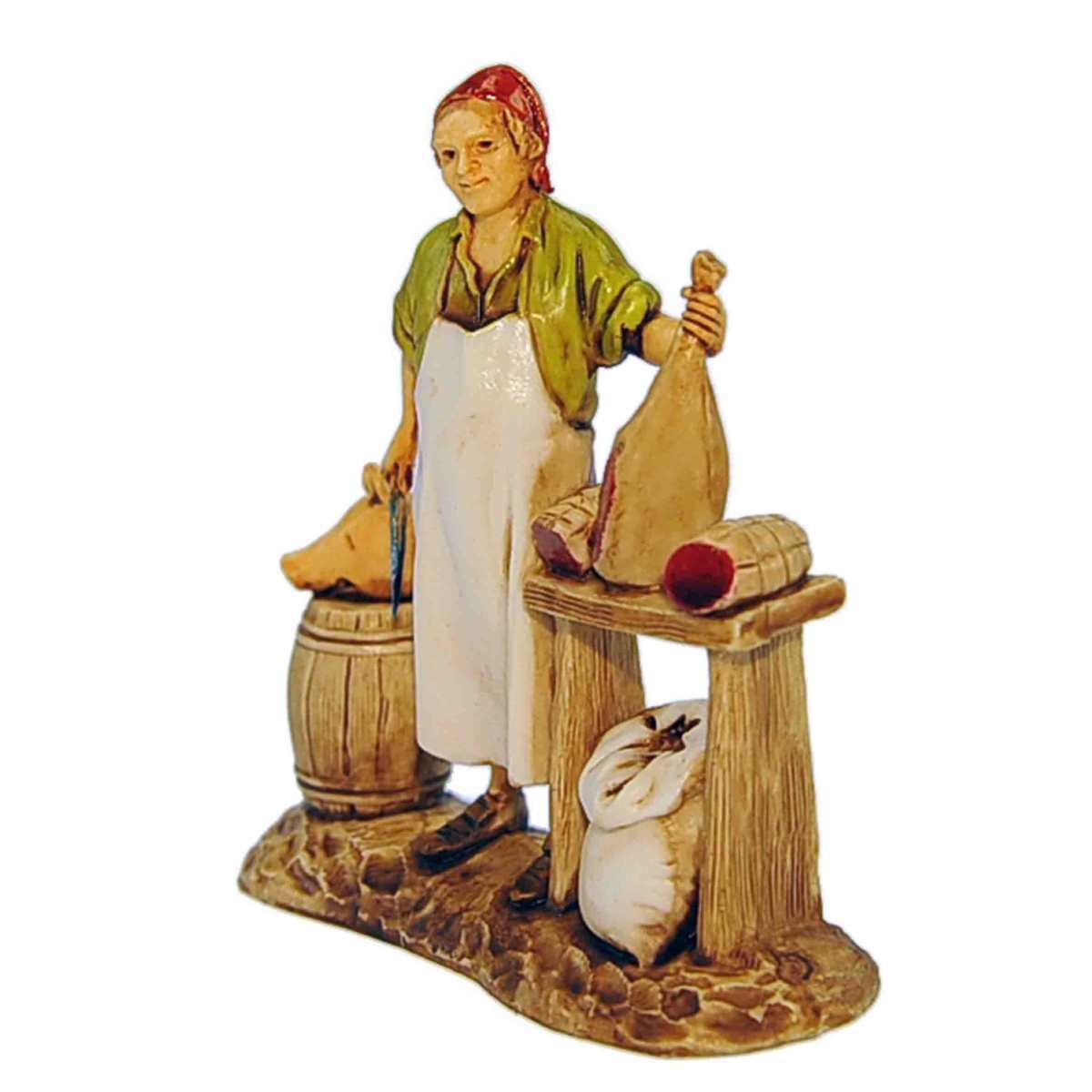 Statua cm.8 Salumiere con Banco | Moranduzzo