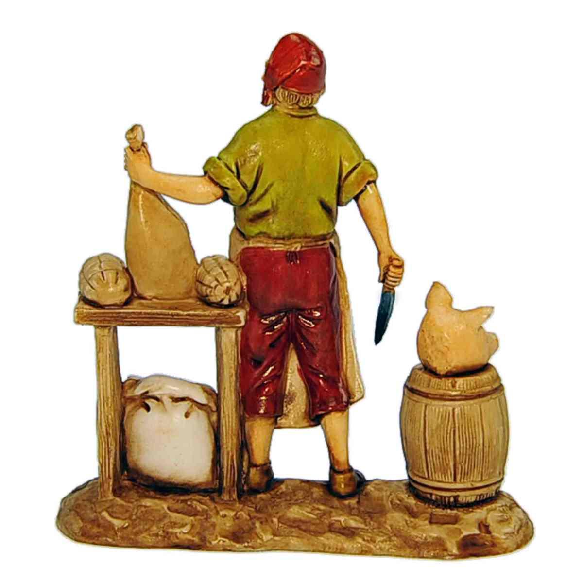 Statua cm.8 Salumiere con Banco | Moranduzzo