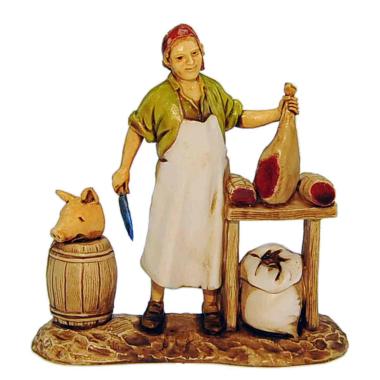 Statua cm.8 Salumiere con Banco | Moranduzzo