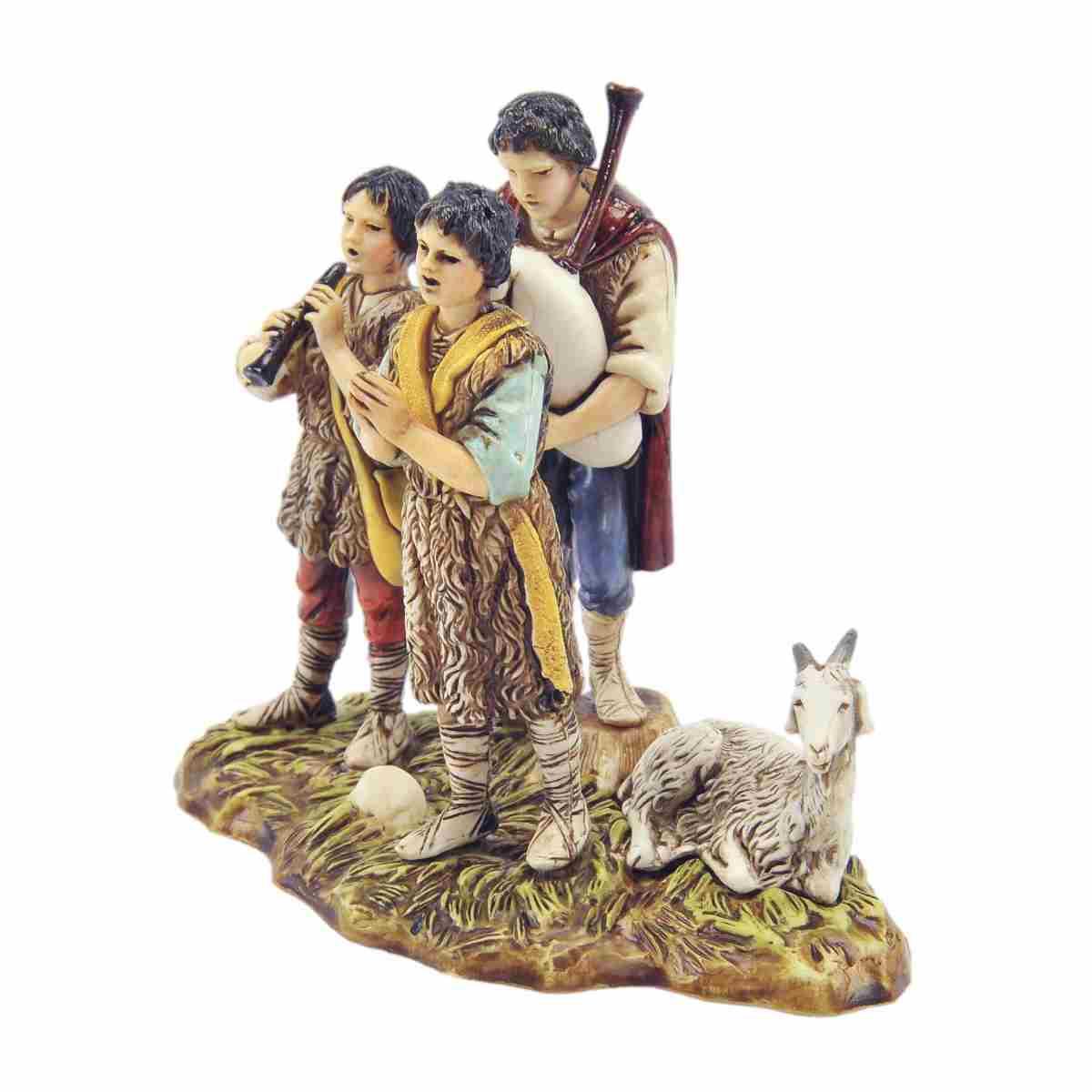 Statua cm.10 Gruppo Musicanti con Pecora | Moranduzzo