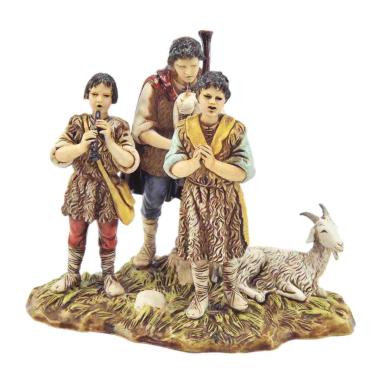 Statua cm.10 Gruppo Musicanti con Pecora | Moranduzzo