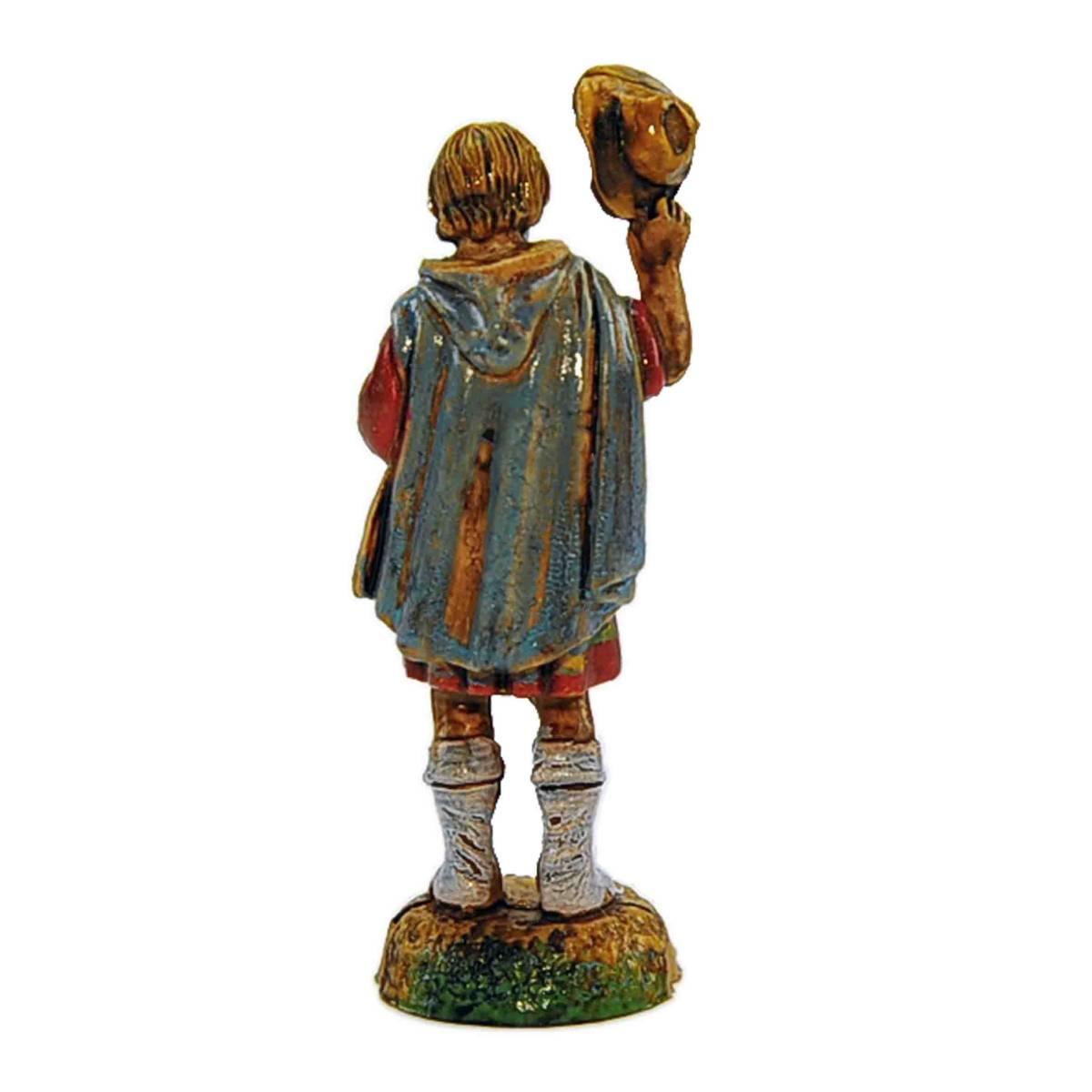 Statua cm.6 Uomo con Cappello e Mantello | Moranduzzo