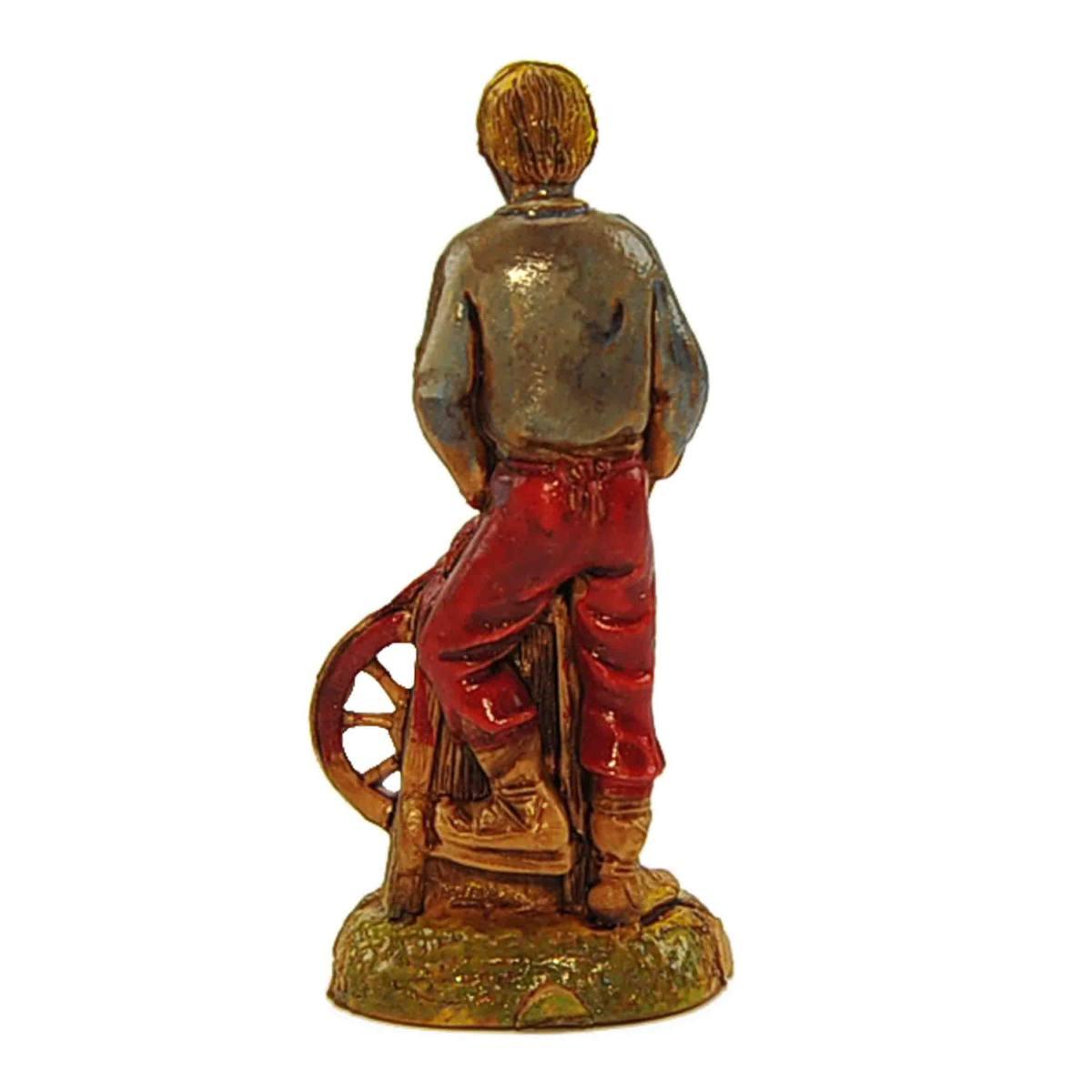 Statua cm.6 Arrotino con Banco da Lavoro | Moranduzzo