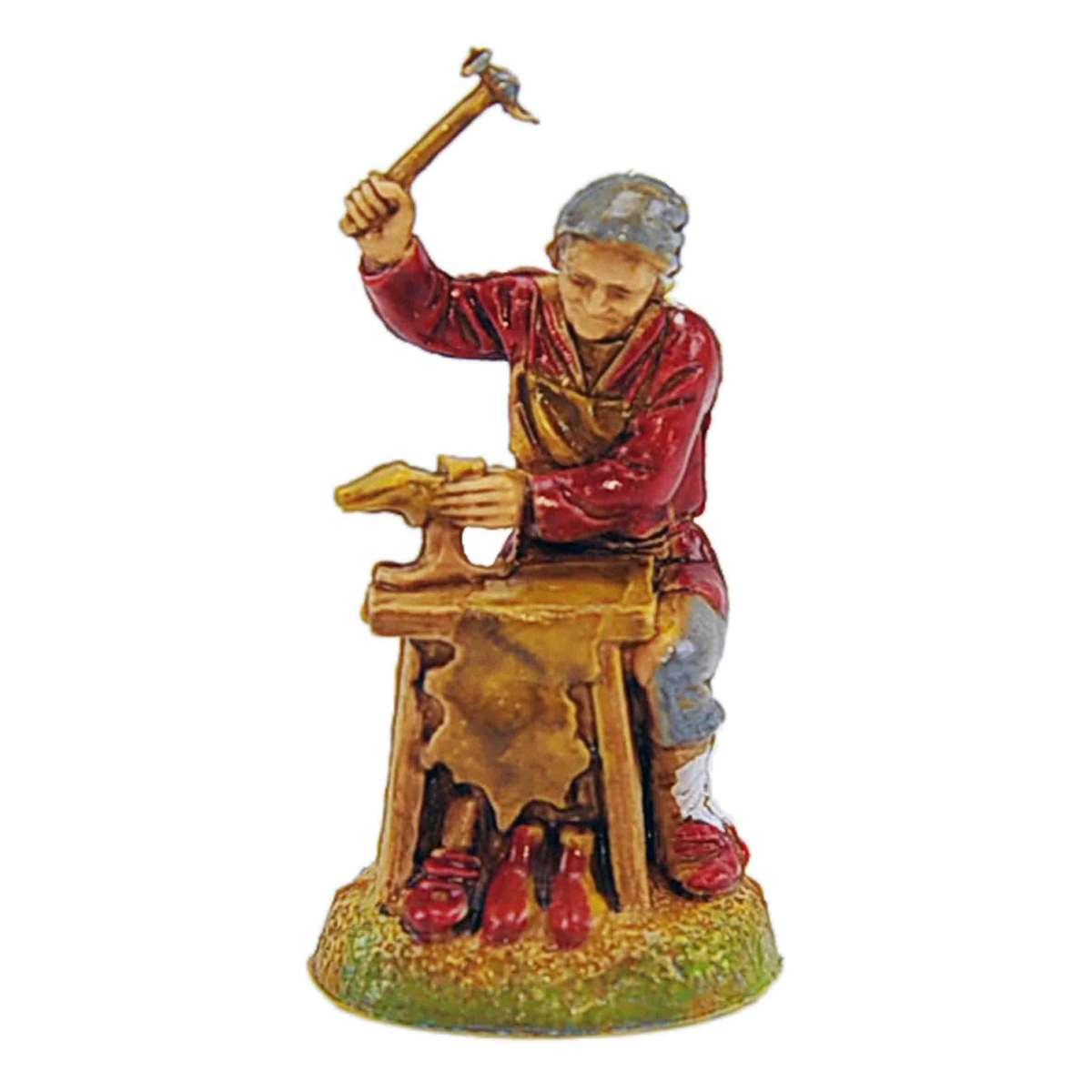 Statua presepe 6 cm calzolaio al banco