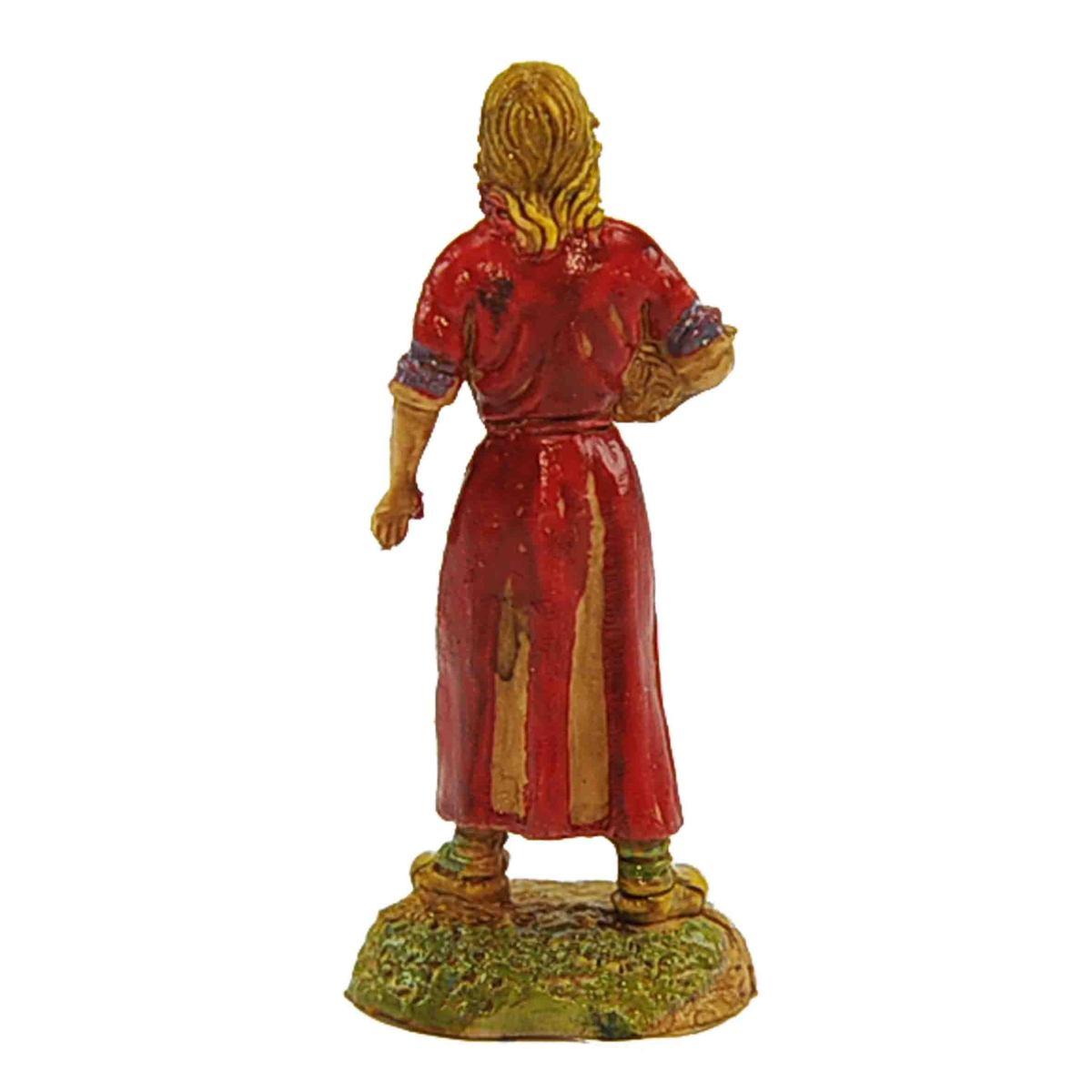 Statua cm.6 Donna con Cesta | Moranduzzo