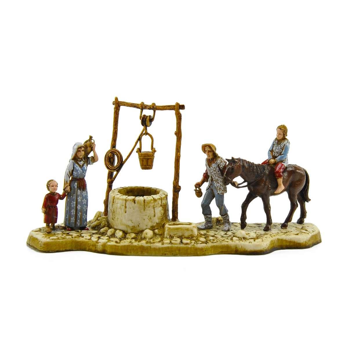 Statua cm.6 Pastori Gruppo e al Pozzo | Moranduzzo