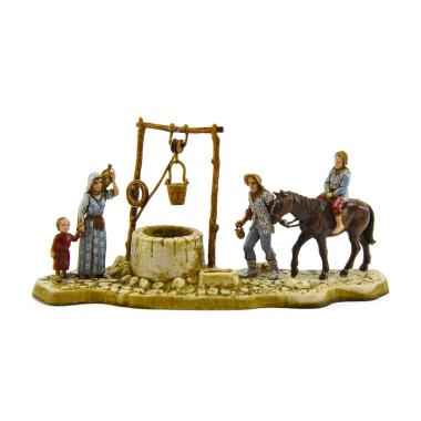 Statua cm.6 Pastori Gruppo e al Pozzo | Moranduzzo