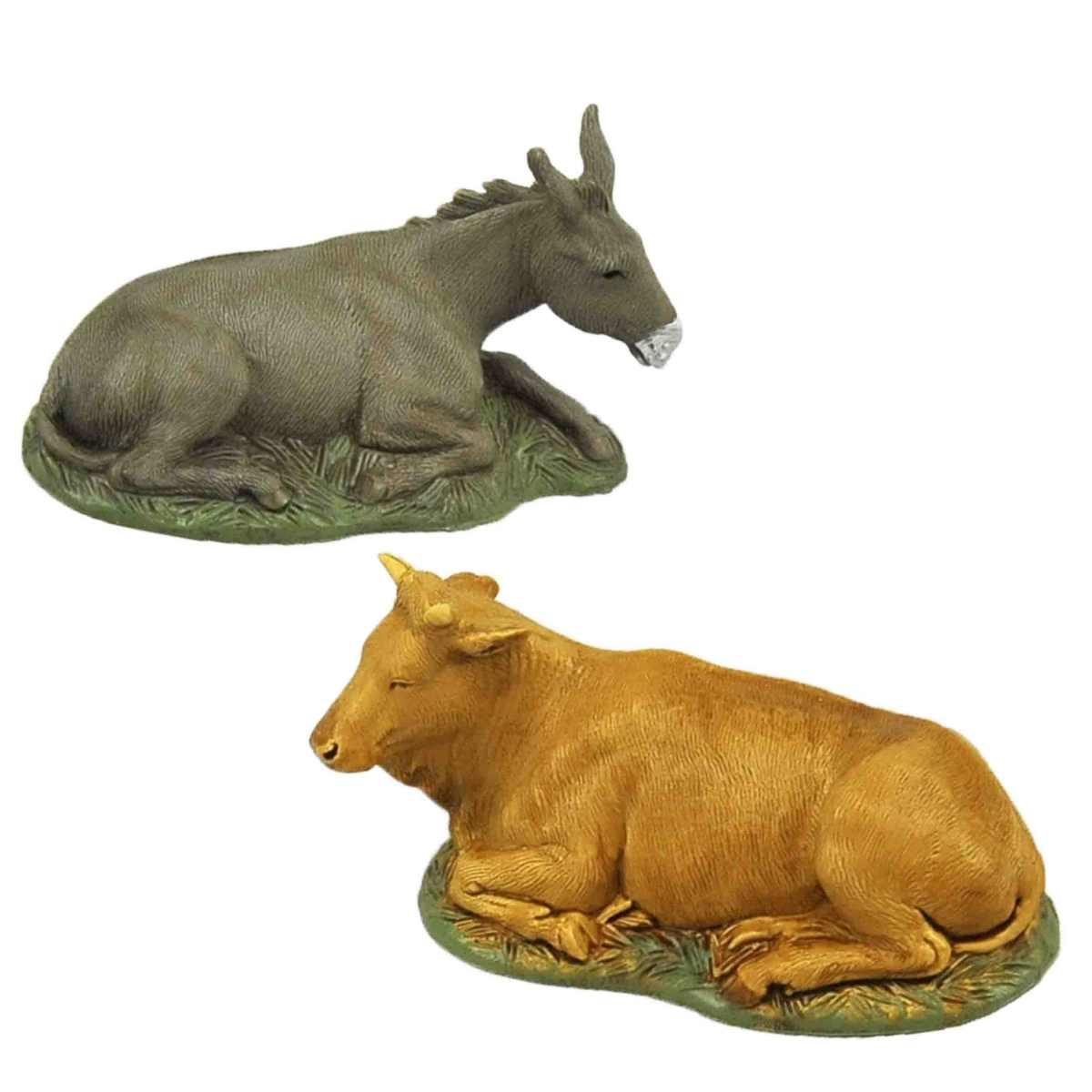 NativitÃƒÂ  cm.10 con Bue e Asino Set pz.6 | Moranduzzo