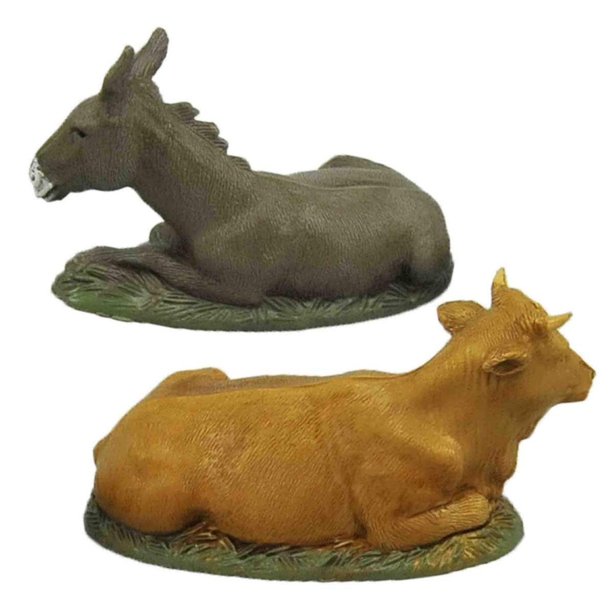 NativitÃƒÂ  cm.10 con Bue e Asino Set pz.6 | Moranduzzo