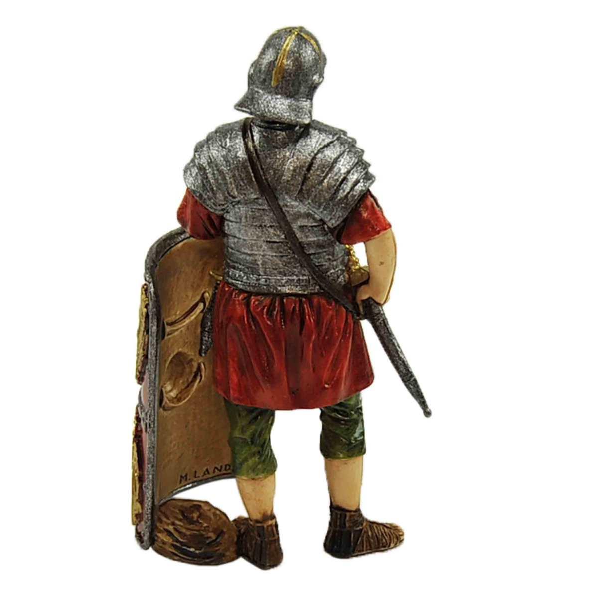 Statua cm.13 Soldato Romano con Scudo | Moranduzzo