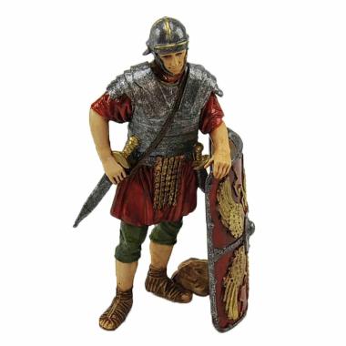 Statua cm.13 Soldato Romano con Scudo | Moranduzzo