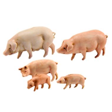 Animali Maiali Set pz.6 cm.10 Animali | Moranduzzo
