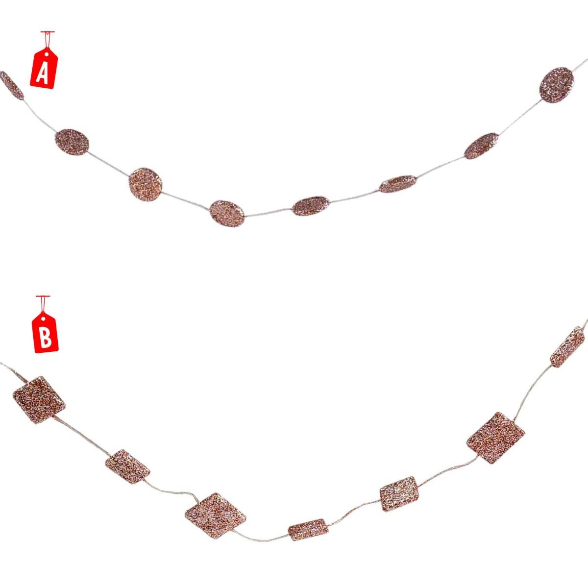 Ghirlanda cm.270 Bronzo/Rosa Forme 2 Modelli |Moranduzzo