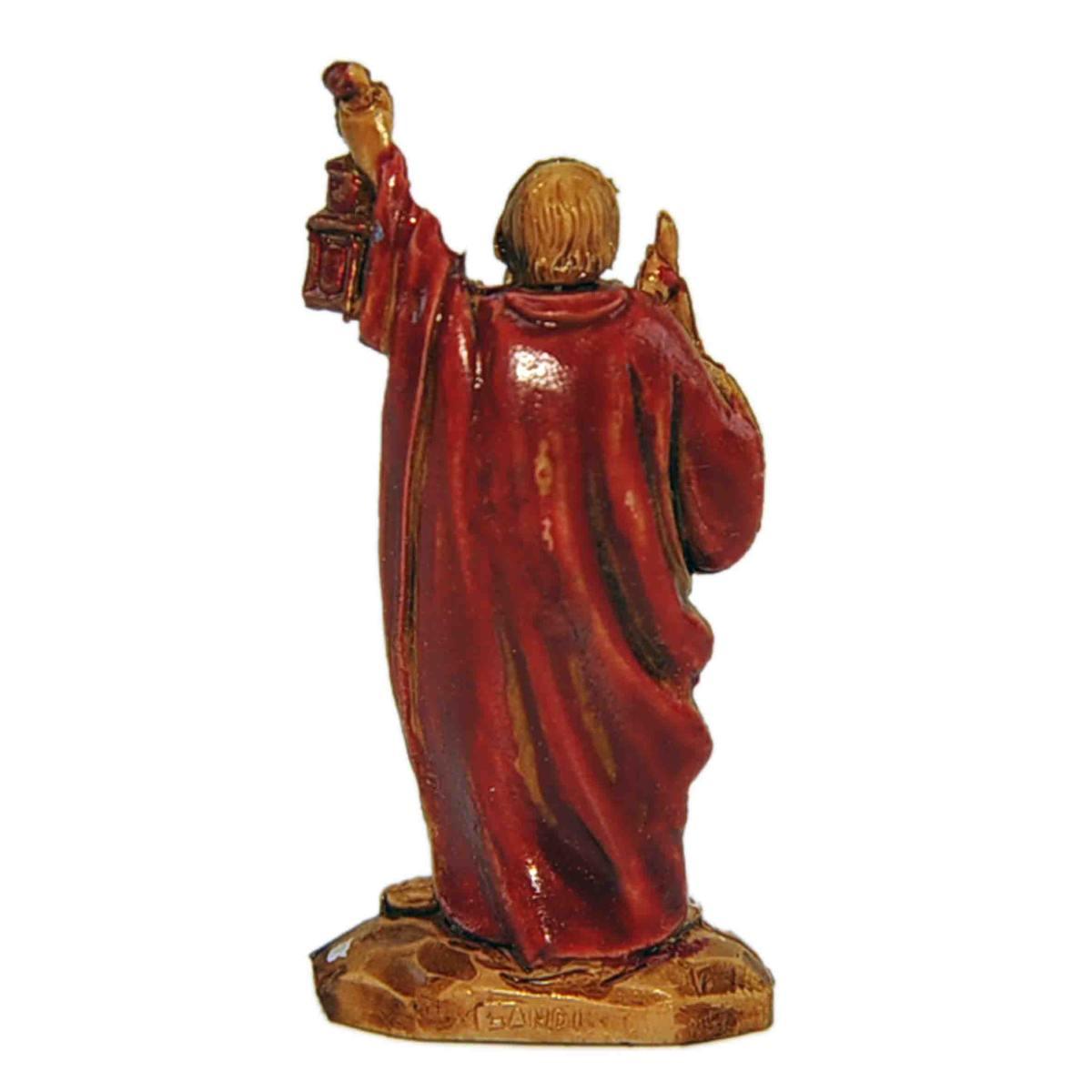 Statua presepe 3,5 cm pastore con lanterna