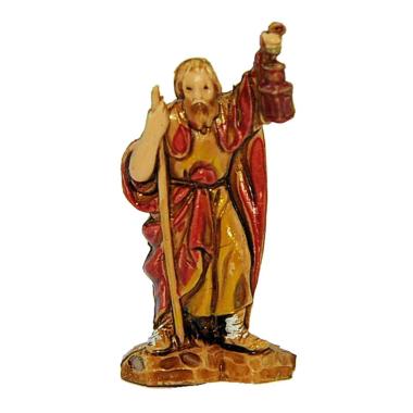 Statua presepe 3,5 cm pastore con lanterna