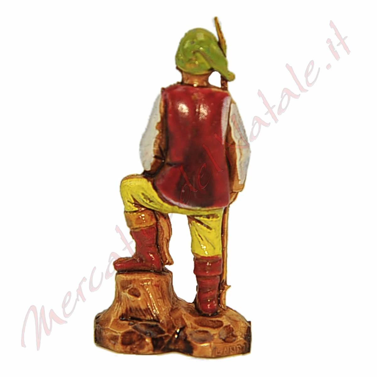 Statua cm.3,5 Pescatore con Canna | Moranduzzo