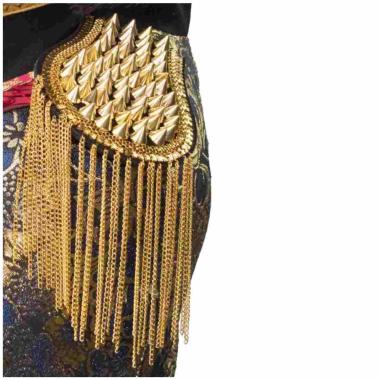 Spalline Generale con Borchie Oro Set pz.2 |Orlob