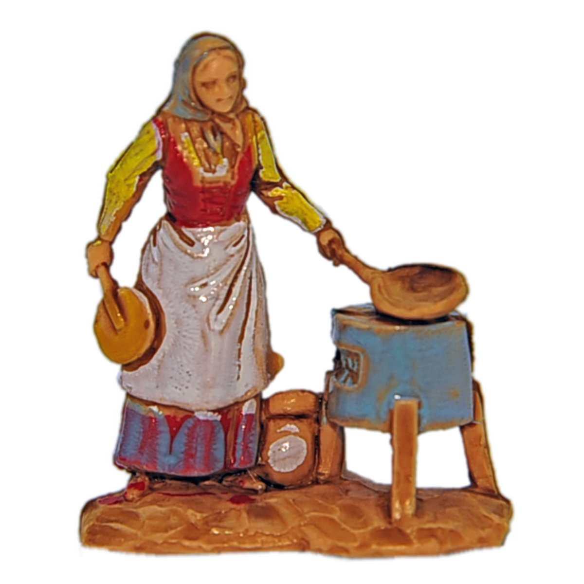 Statua cm.3,5 Castagnara con Braciere | Moranduzzo