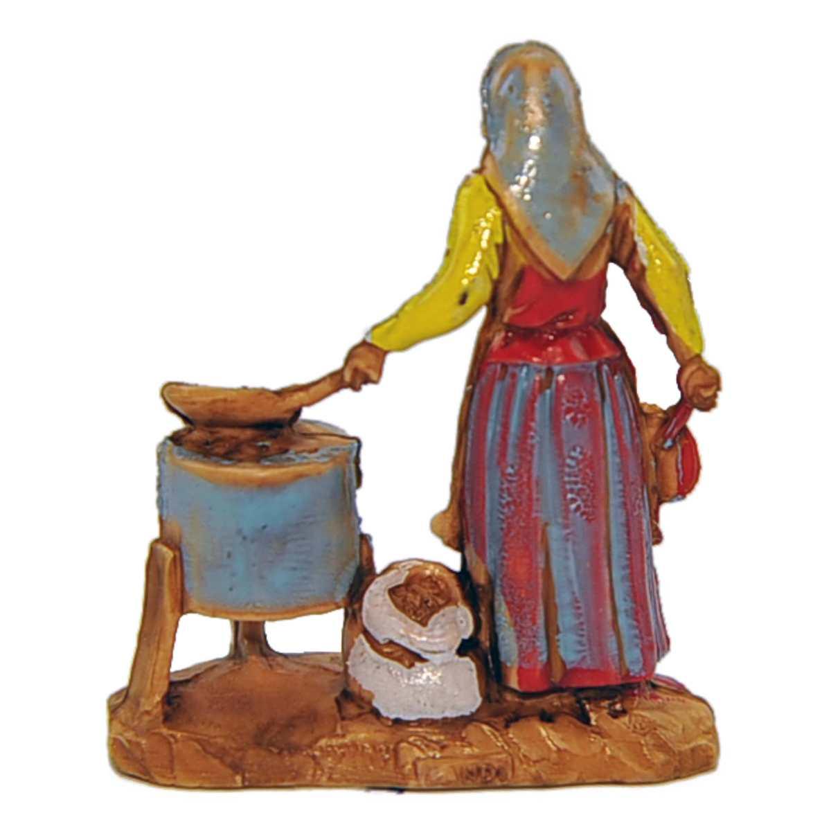 Statua cm.3,5 Castagnara con Braciere | Moranduzzo