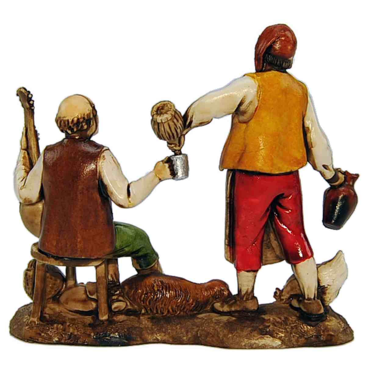 Statua cm.8 Oste con Cantastorie e Chitarra | Moranduzzo