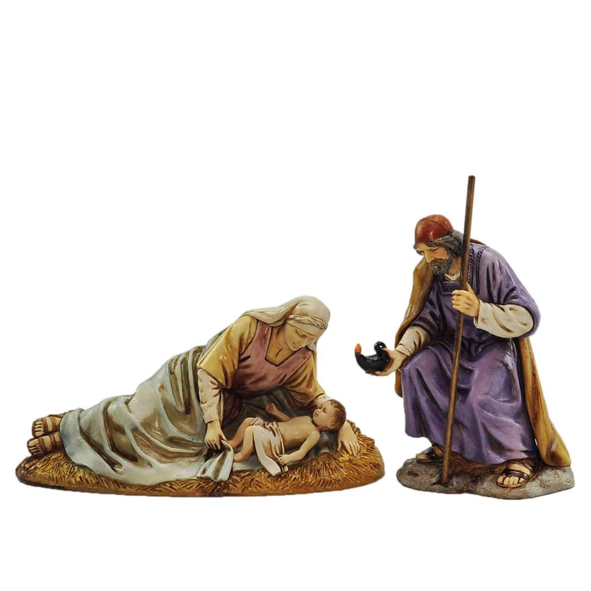 NativitÃƒÂ  cm.13 S. Giuseppe Bambinello Madonna Sdraiata Set pz.3 | Moranduzzo