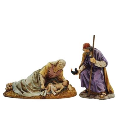 NativitÃƒÂ  cm.13 S. Giuseppe Bambinello Madonna Sdraiata Set pz.3 | Moranduzzo